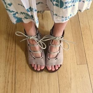 Miz Mooz Dusty Rose wedge sandals